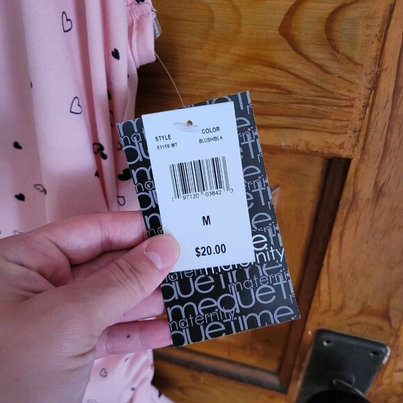 Pink Heart Maternity Tank - Picture 4 of 5